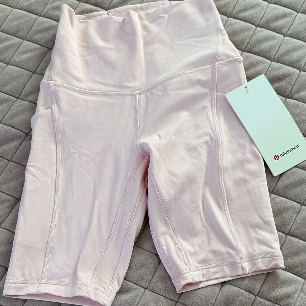 lululemon athletica High-Rise Light Pink Women's Bike Shorts